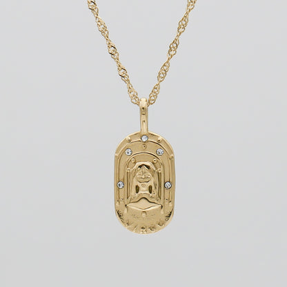 Zodiac Tarot Card Necklace