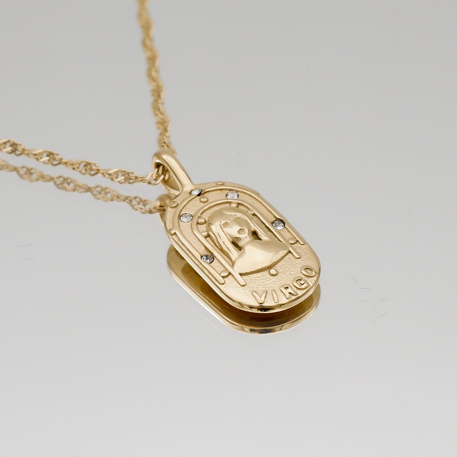 Zodiac Tarot Card Necklace