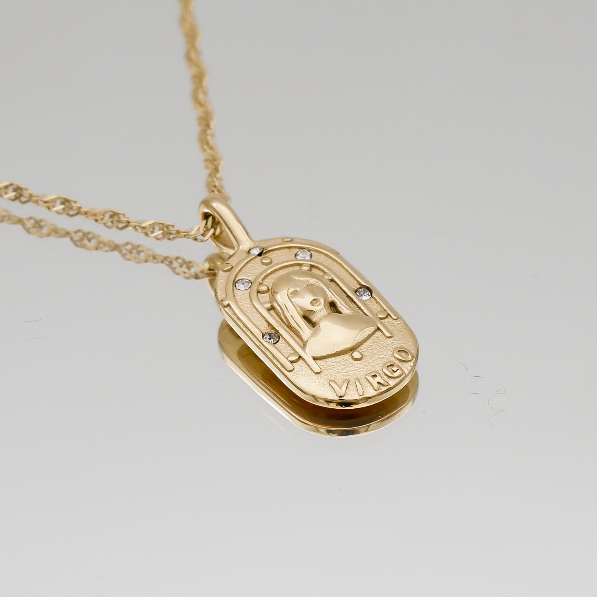 Zodiac Tarot Card Necklace