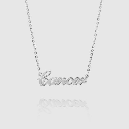 Zodiac Name Necklace
