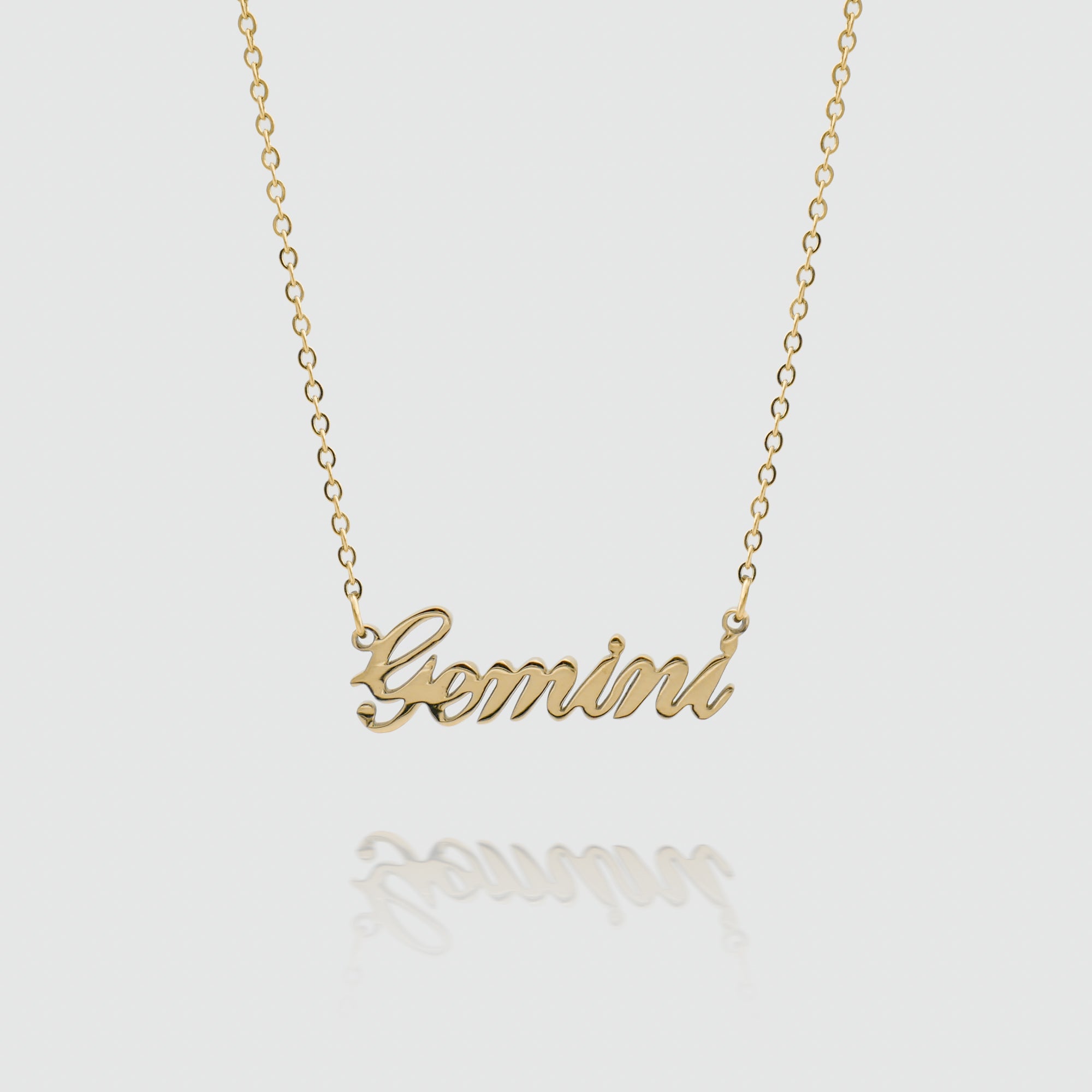 Zodiac Name Necklace