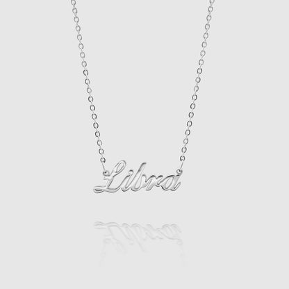 Zodiac Name Necklace