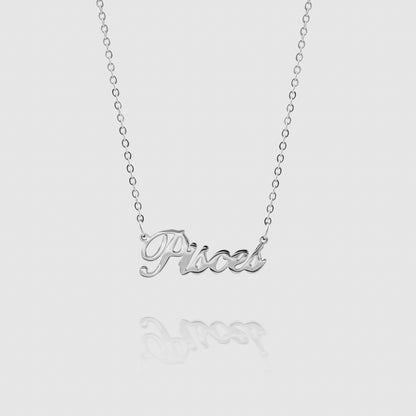 Zodiac Name Necklace