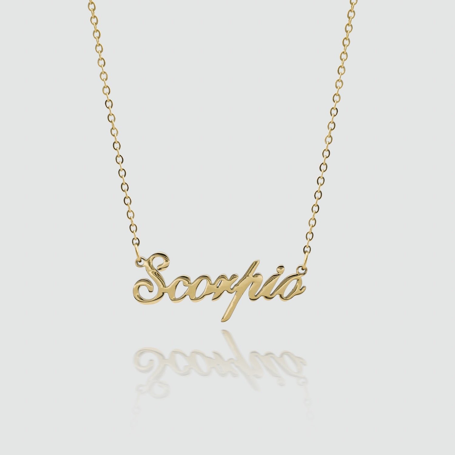 Zodiac Name Necklace