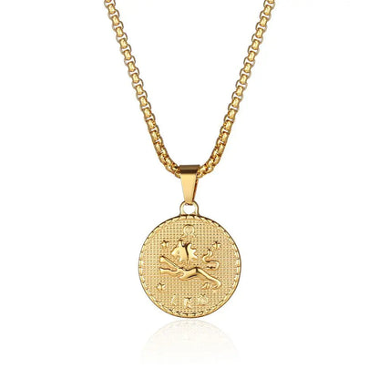Zodiac Coin Necklace