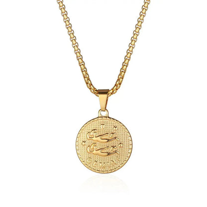 Zodiac Coin Necklace