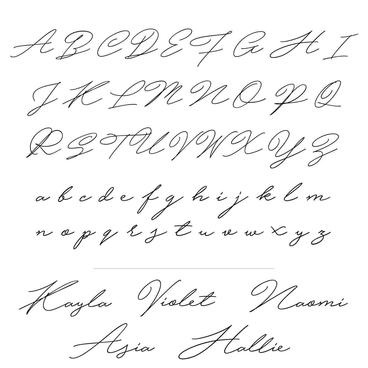 Violet Custom Name Necklace