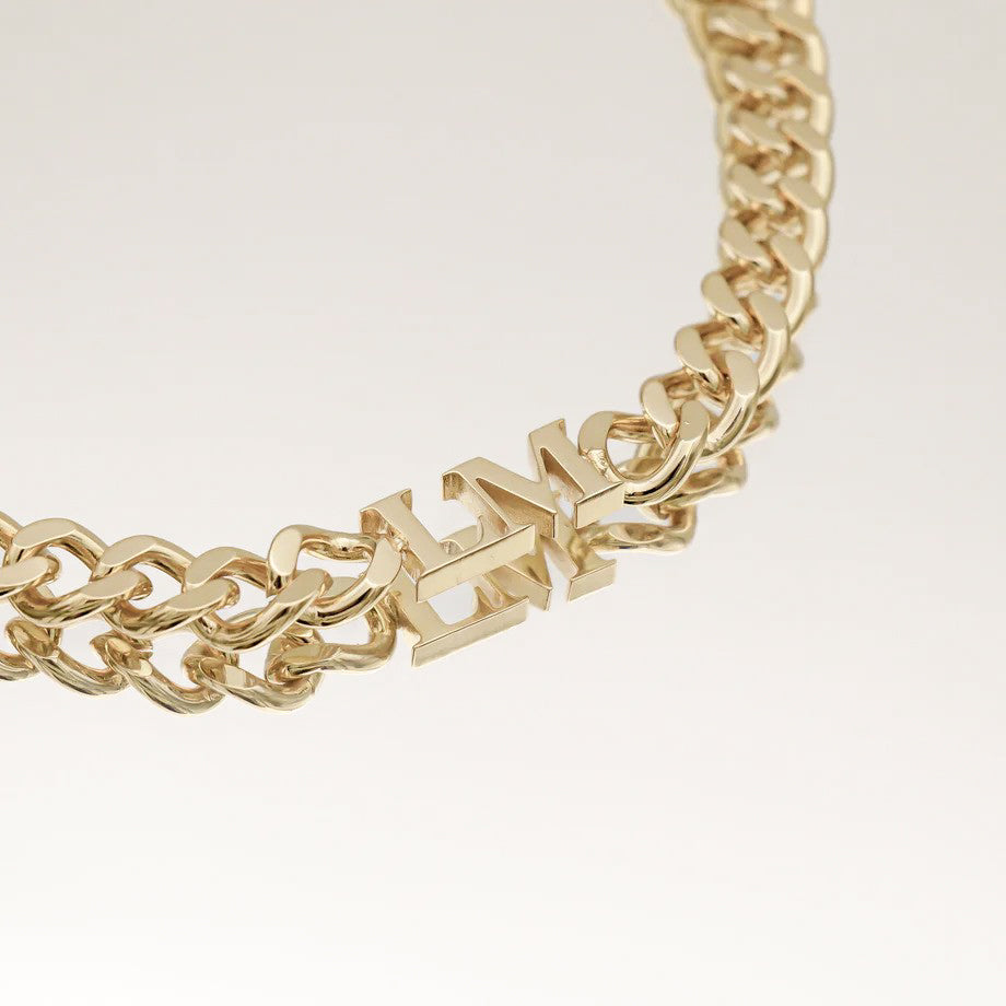 Personalised Cuban Chain Initial Choker