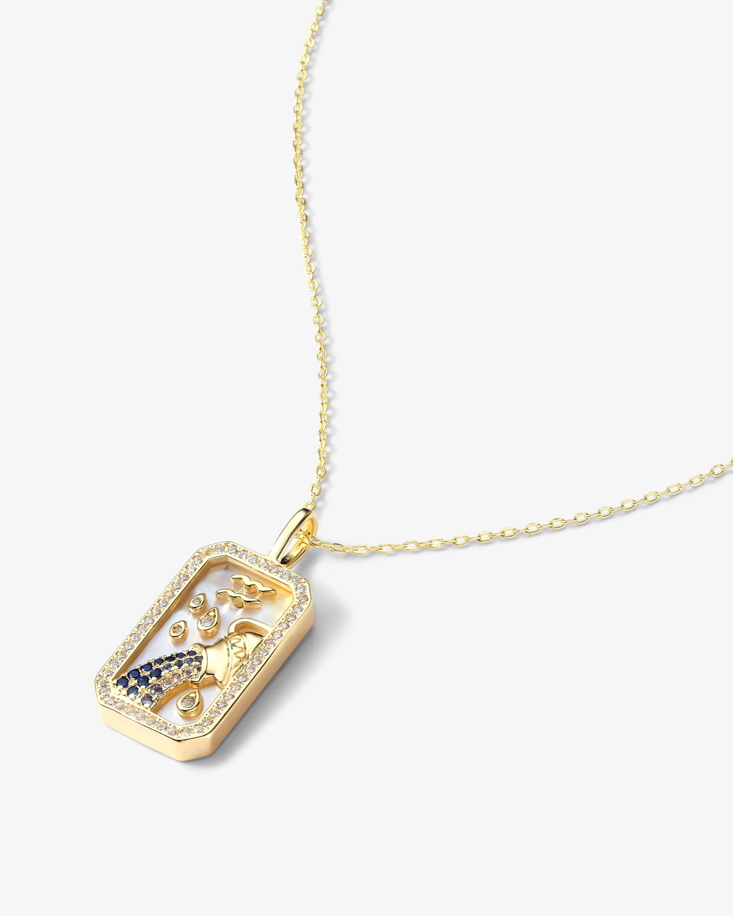 Zodiac Amulet Necklace - Gold