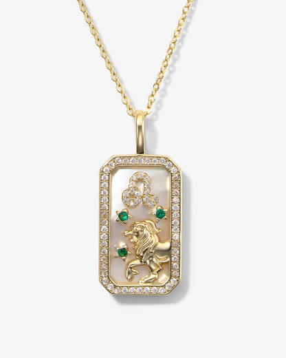 Zodiac Amulet Necklace - Gold