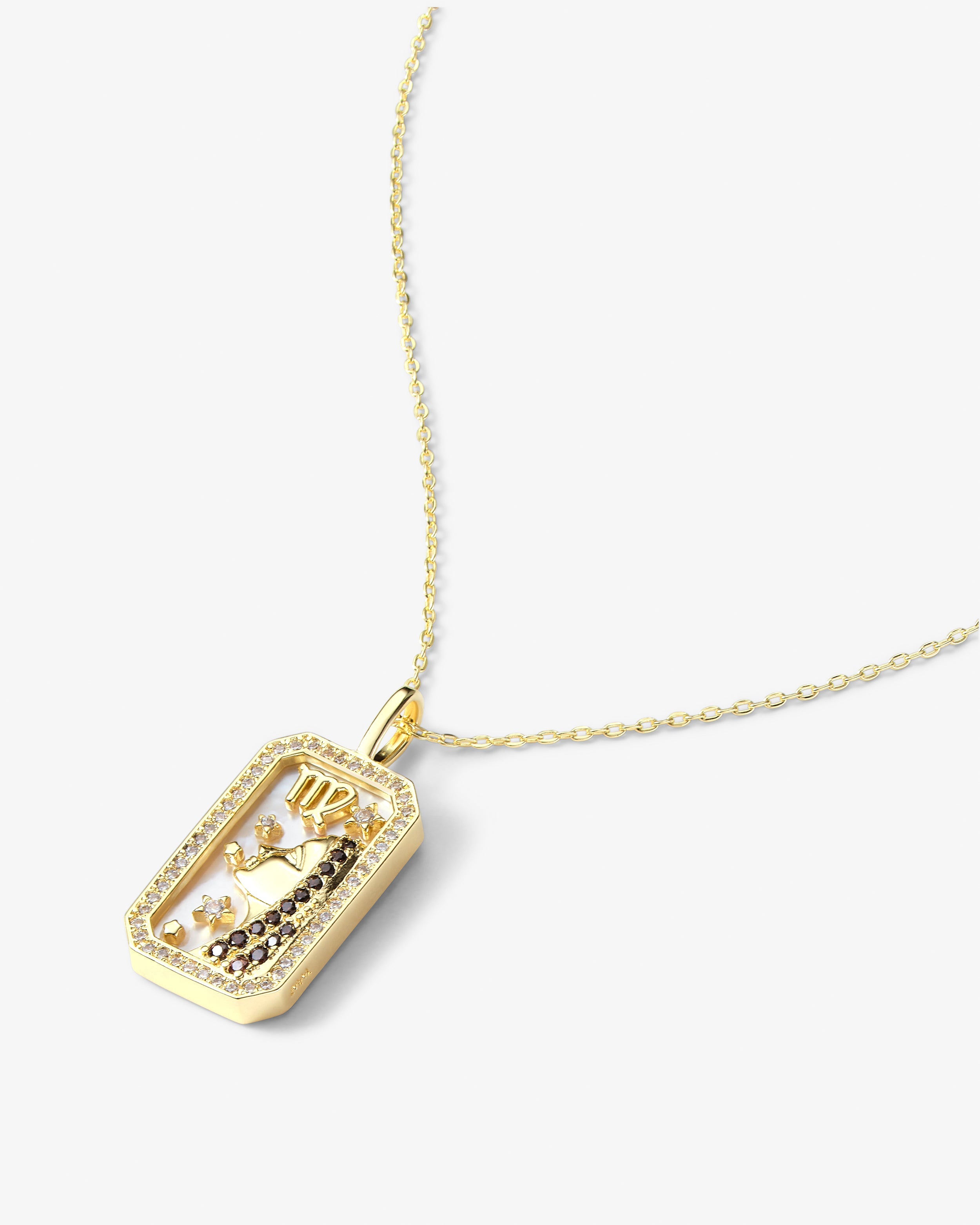 Zodiac Amulet Necklace - Gold