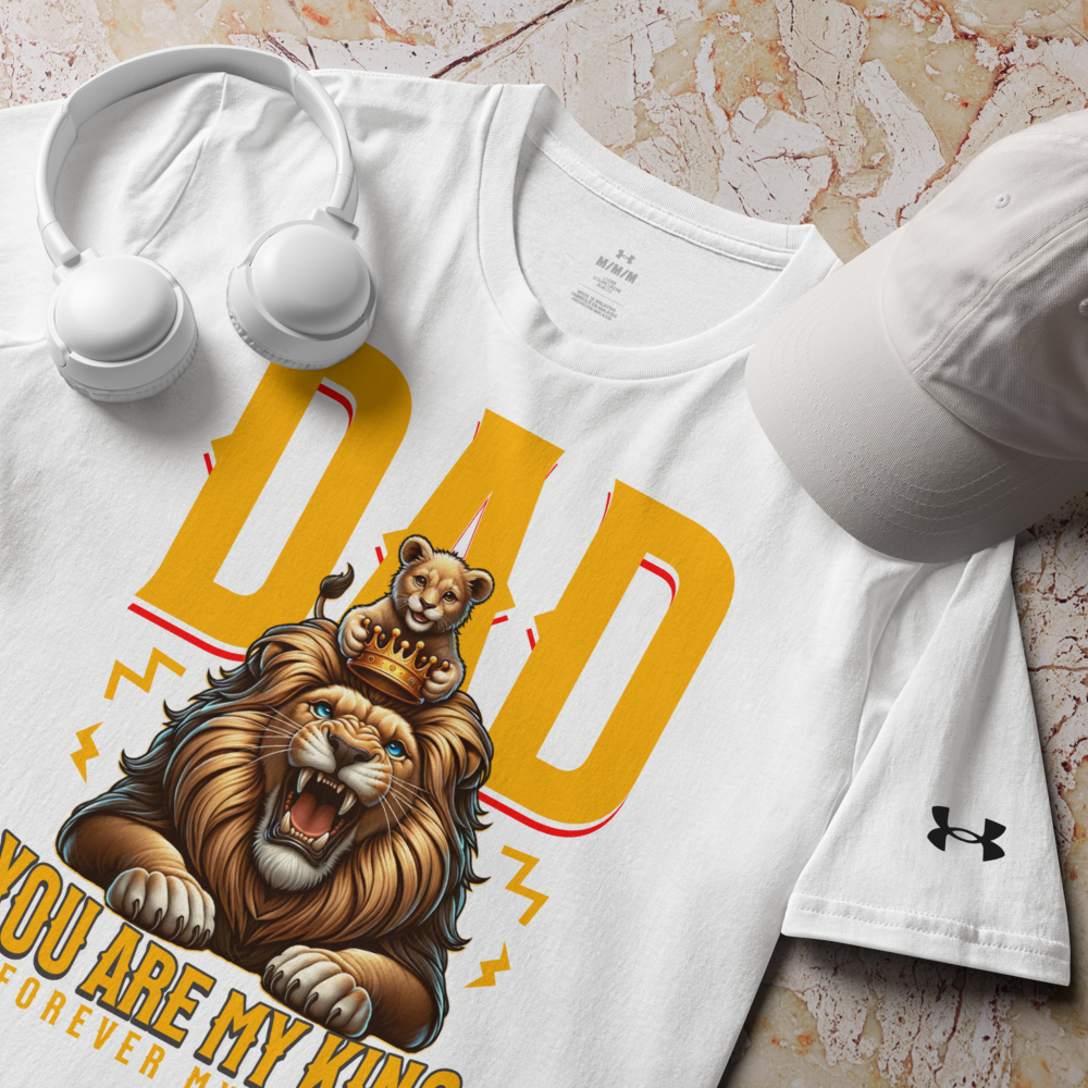 Under ArmourⓇ "Dad My King" Athletic T-Shirt