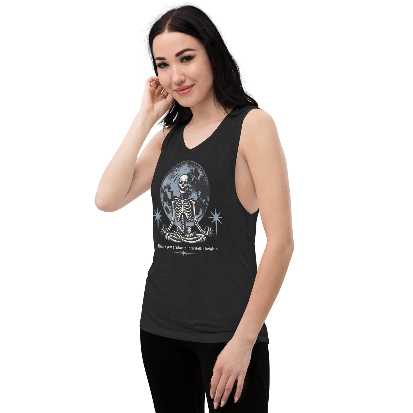 Ladies' Muscle Tank – Yoga: Moonlit Night