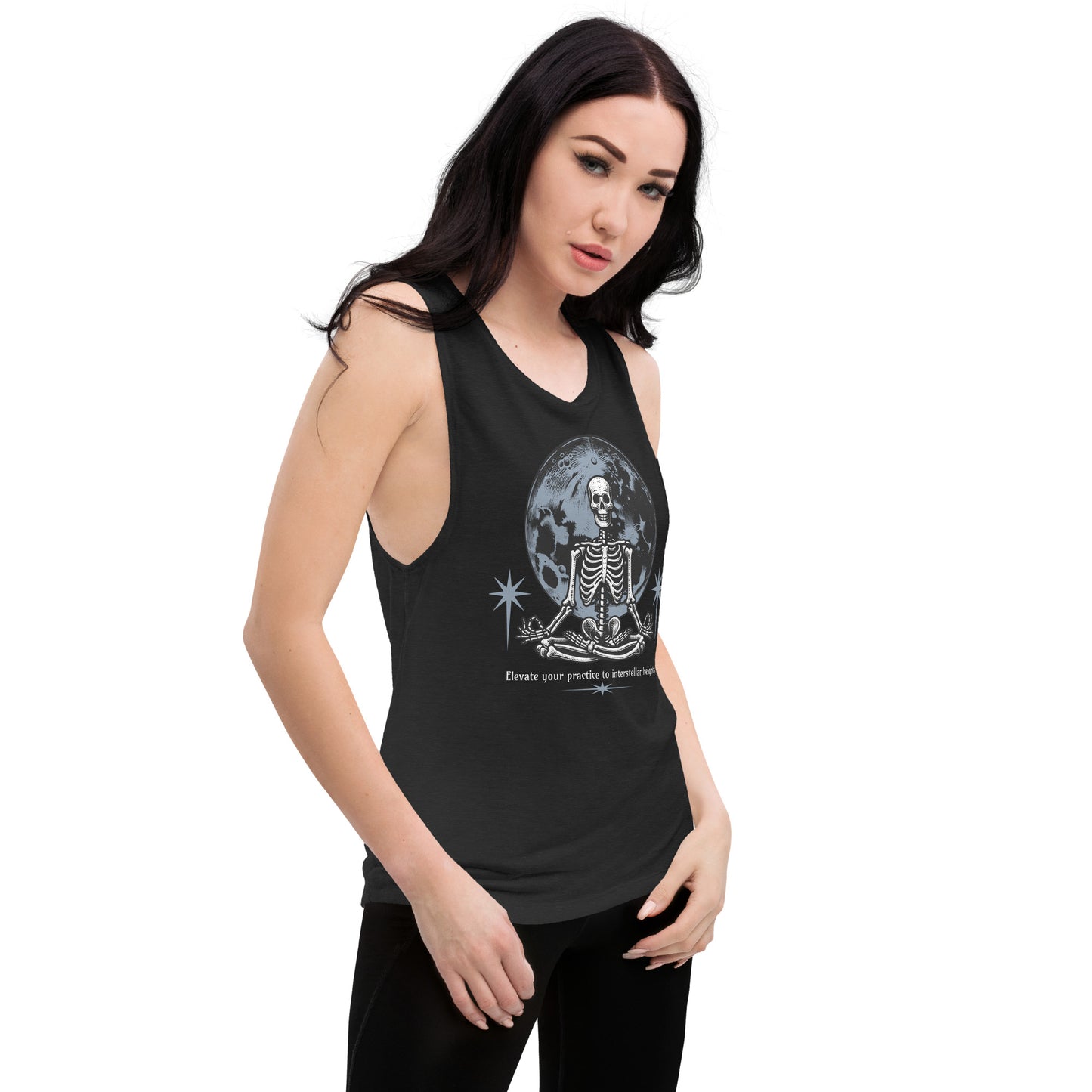 Ladies' Muscle Tank – Yoga: Moonlit Night